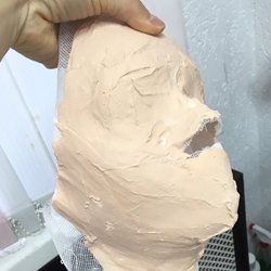 Моделирование овала лица с гипсовой и альгинатной маской